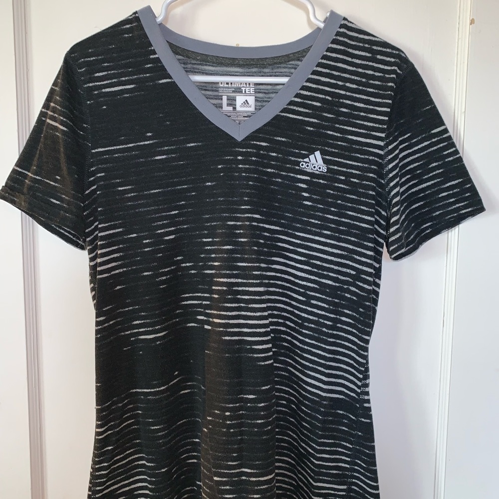 V neck adidas tee